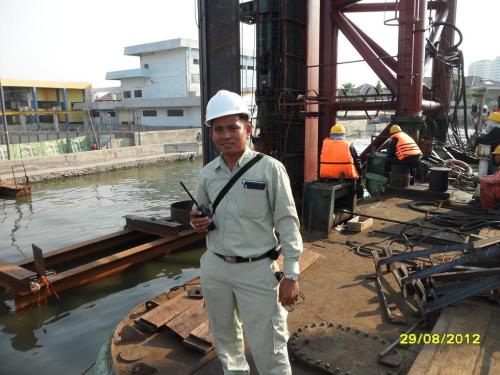 DRIVING STEEL PIPE SHEET  PILE  Port and Harbour Structure 